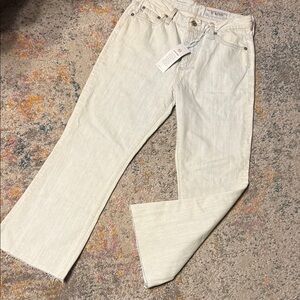 AG Adriano Goldschmied Ag-Ed Light Blue Quinne Crop Jeans 28